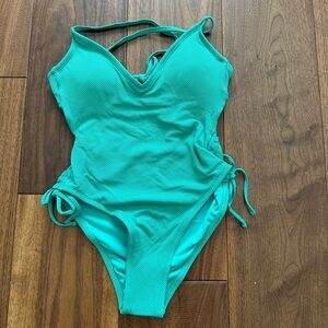 NWT Stoney clover x target green one piece swim suit